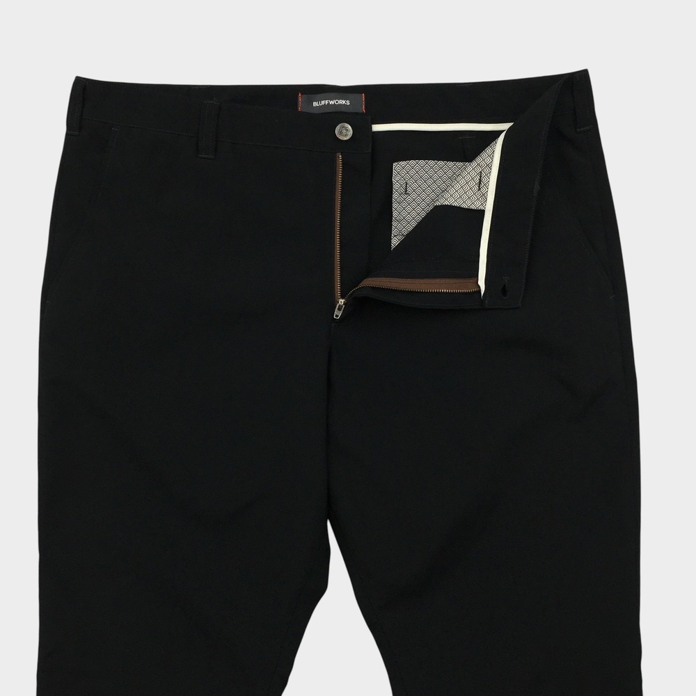 Bluffworks Original Regular Fit Mens Pants Black‎ 40x32 Travel Trousers